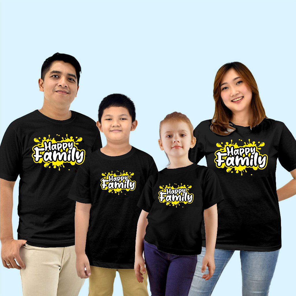 Kaos couple keluarga - happy family