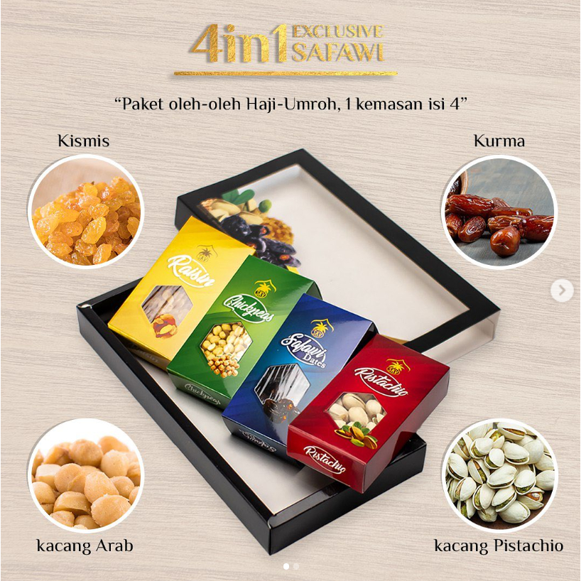 

4 in 1 Oleh oleh Haji Umroh Ekslusif Ajwa Safawi