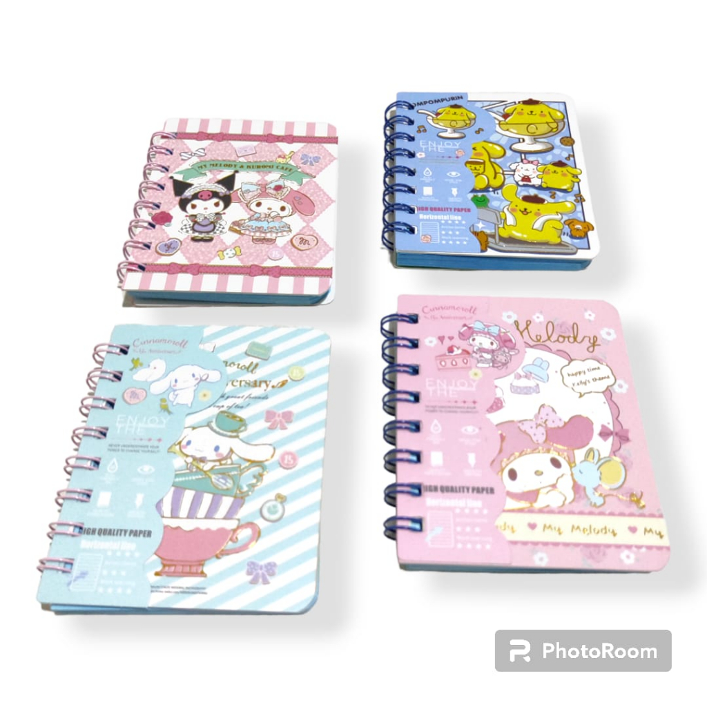 

Buku Spiral A7 Motif Sanrio / Kuromi W-001