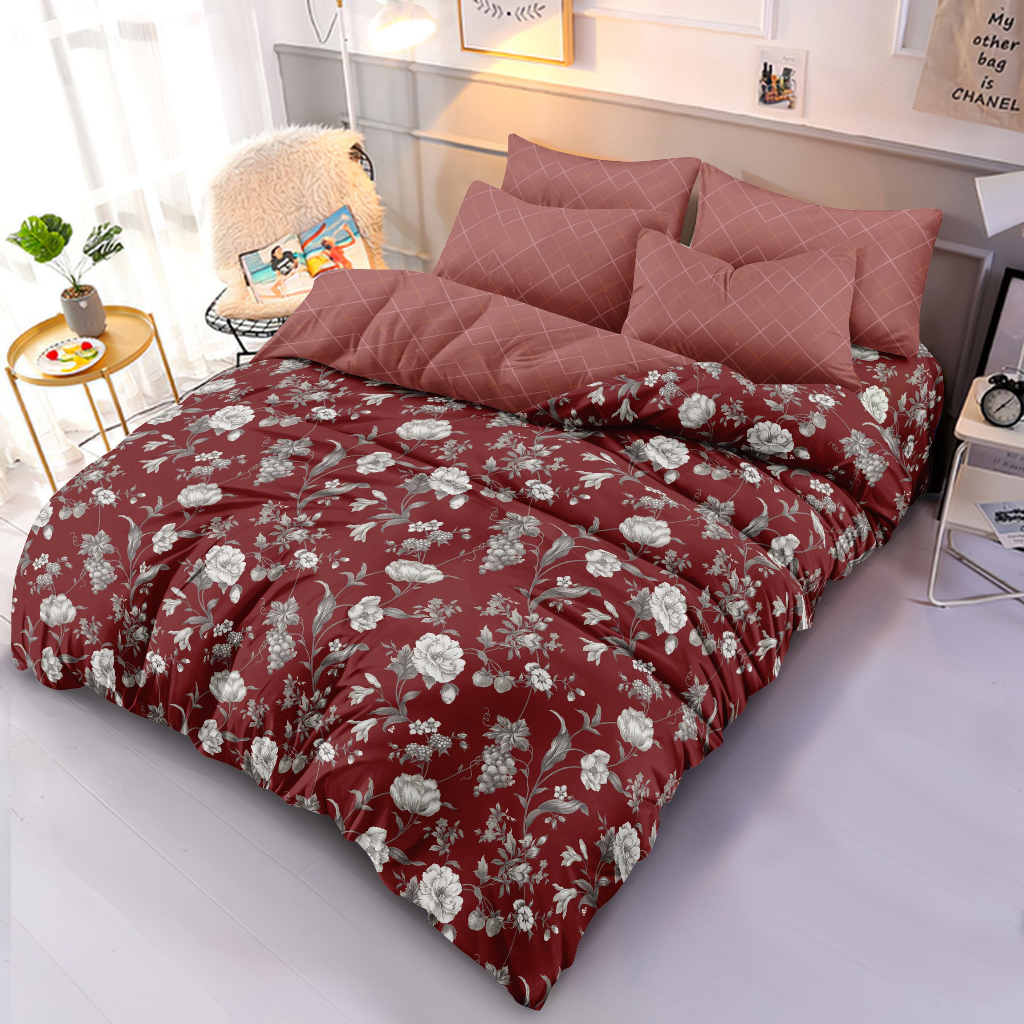 Illusions - Bed Cover Set King 180x200 Tinggi 20 Rumbai - Ameena