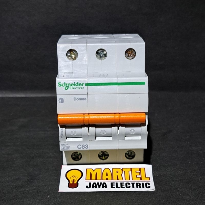 Mcb domae schneider 3 phase 63 ampere