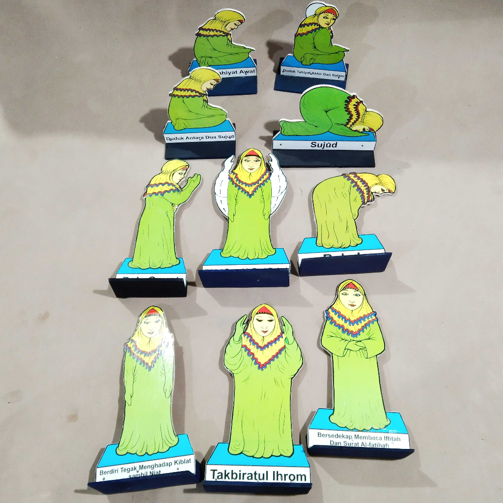 mainan edukasi anak maket sholat putri
