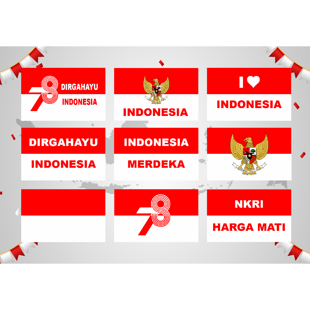 

Stiker pipi Kemerdekaan 20pcs