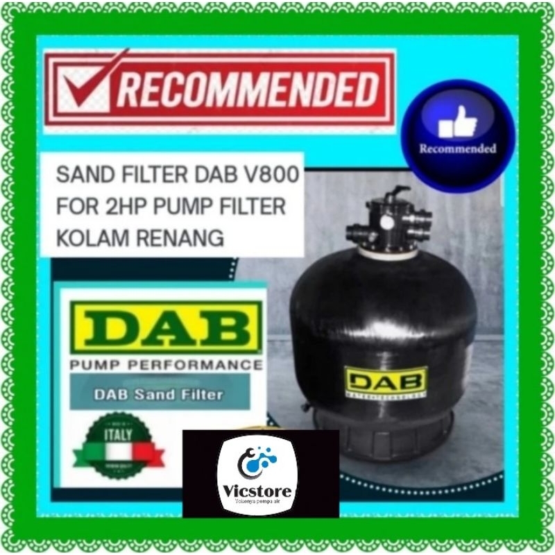 Sand filter pompa kolam renang 32" V 800 2 hp mdl grundfos wave