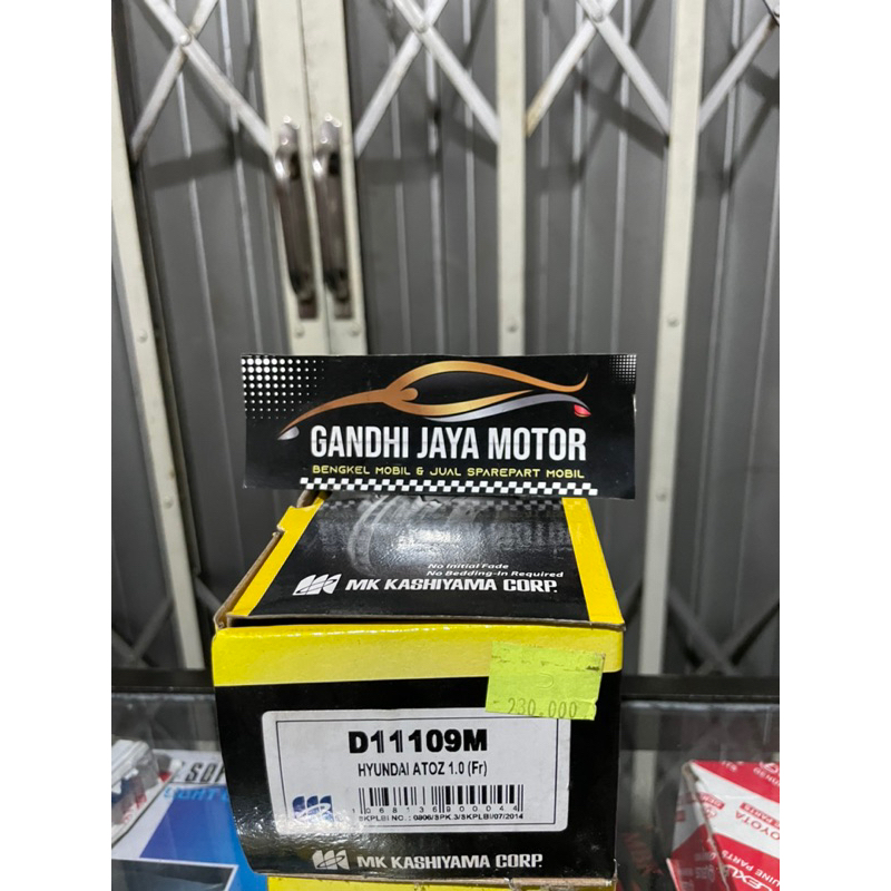 BRAKE PAD / KAMPAS REM DEPAN HYUNDAI ATOZ 1.0 MK KASHIYAMA