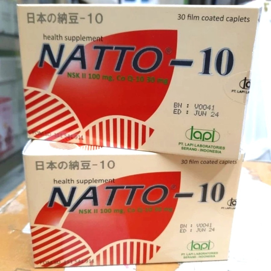 Natto-10 / Natto 10 / Coenzyme Q10 30 mg / Nattokinase 100 mg / COQ10 30 mg