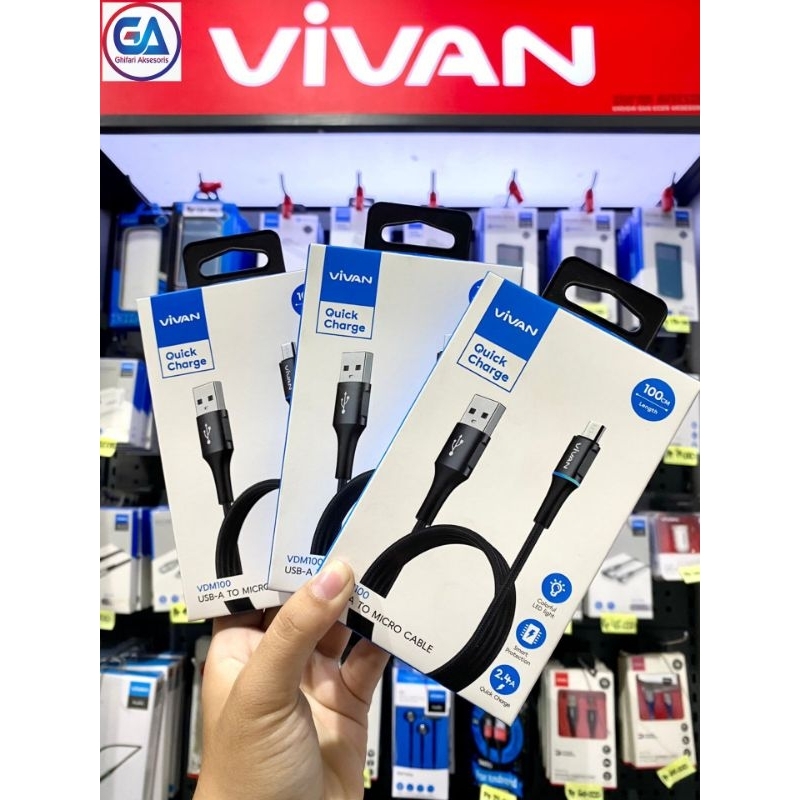Kabel Data Vivan VDM100 for Micro USB
