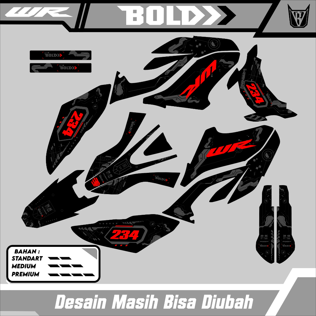 STICKER DECAL Trail YAMAHA WR 155 supermoto 26