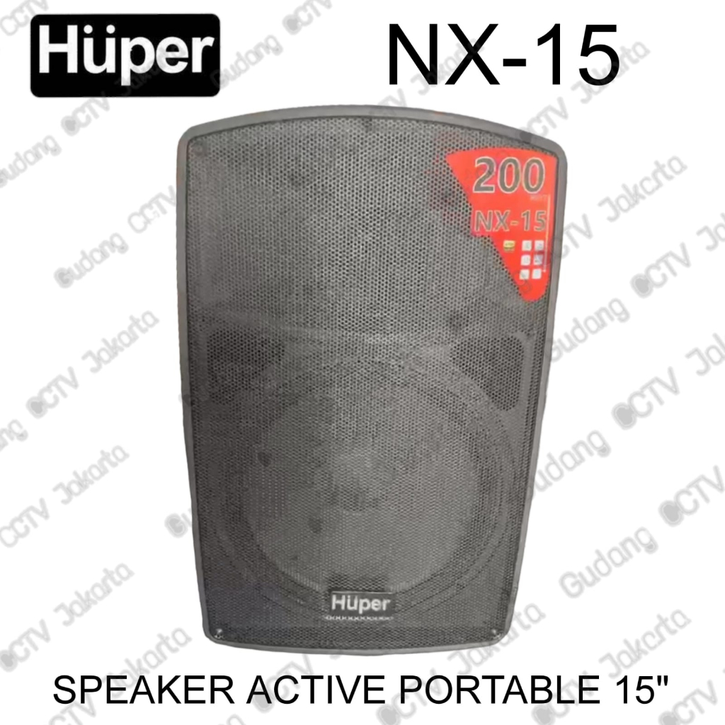 Huper NX-15 Speaker Portable 15 Inch with Bluetooth Original