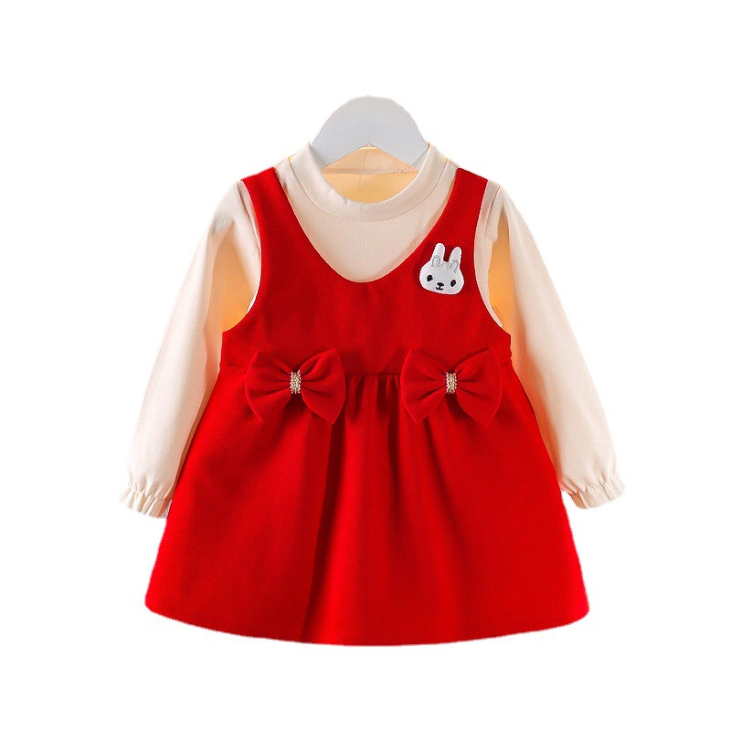 Dress Anak Perempuan GAZELLE Baju Merah Putih Anak