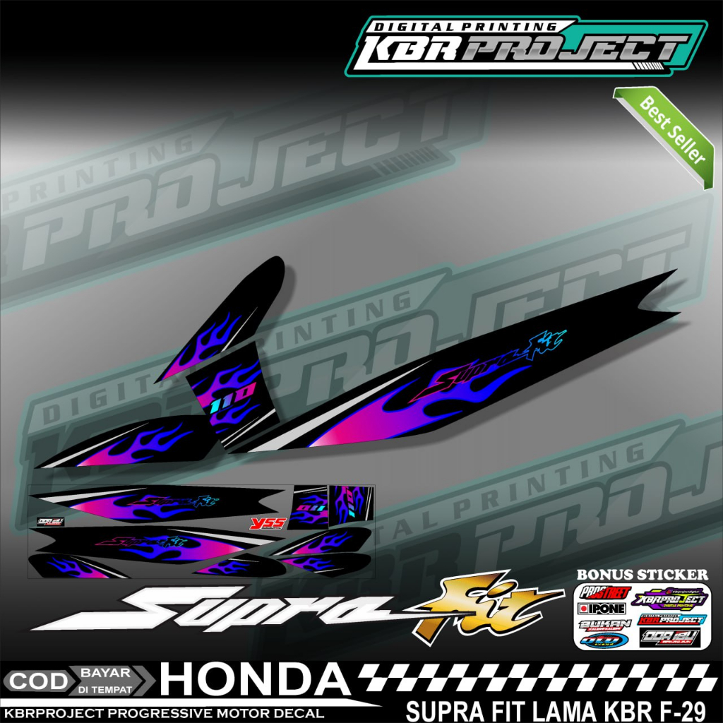 SUPRA FIT LAMA STIKER STRIPING PREMIUM MOTOR PREMIUM KEREN LIS VARIASI SUPRA FIT LAMA STIKER MOTOR H
