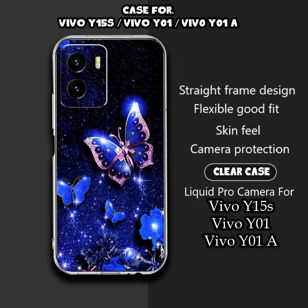 CASE VIVO Y15S / VIVO Y01 / VIVO Y01A MOTIF [BUTTERFLY] TERLARIS CASING VIVO Y15S / Y01 / Y01A TERBA