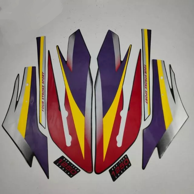 stiker striping honda gl max neo tech 2000 2001 lis merah list body original