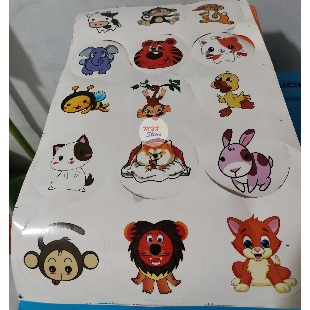 

1Lembar = 15Gambar-Stiker Binatang / Sticker Animal Cute Lucu Termurah