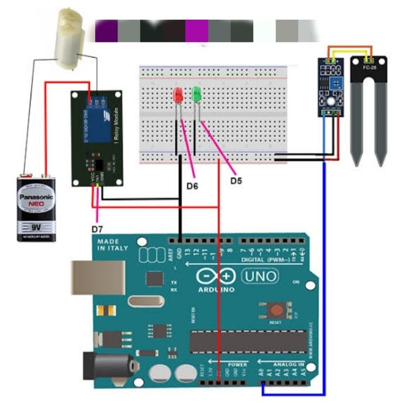 Arduino Uno r3 starter kit paket penyiraman penyiram tanaman otomatis project compatible