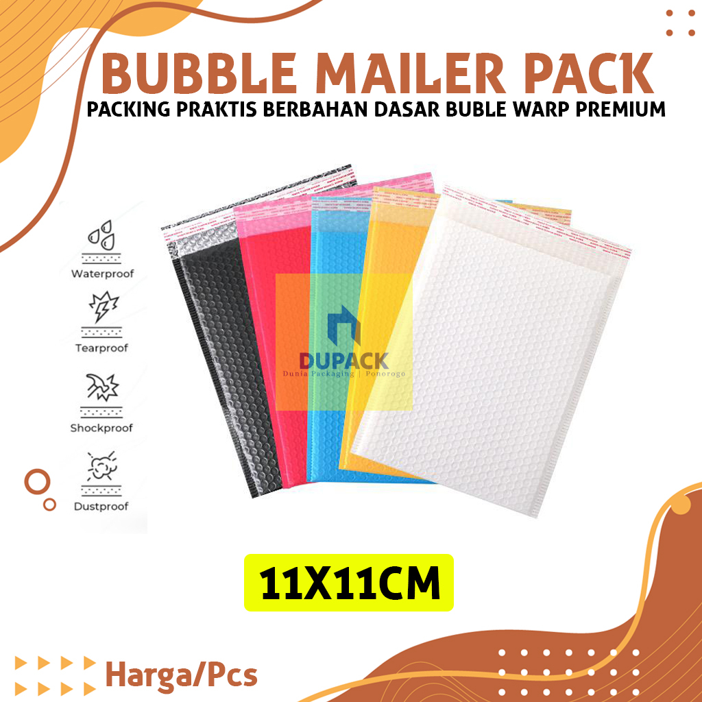 

Amplop Bubble Wrap Mailer 11x11cm Packaging Olshop DUPACK