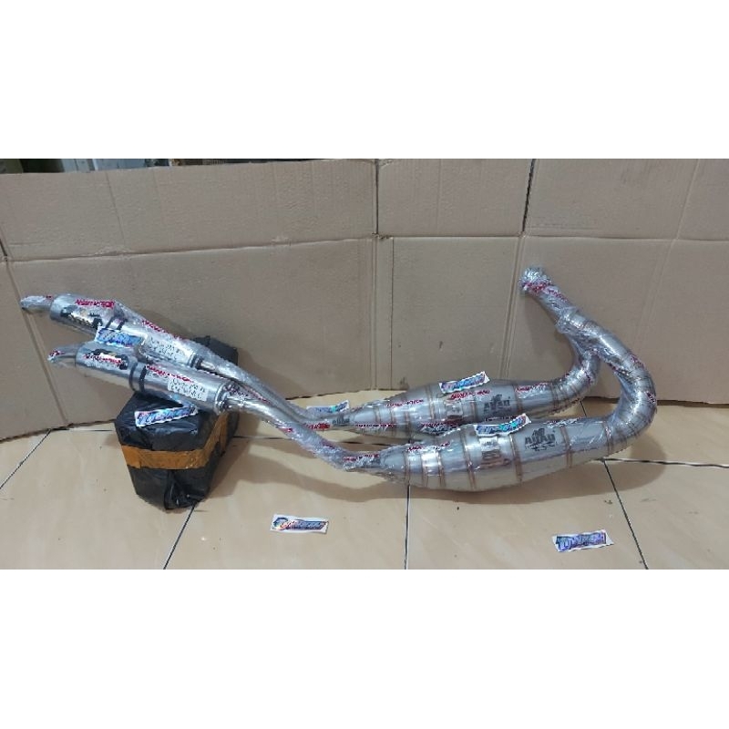 KNALPOT AHAU 1 STANLIS 41 CAMBER SELINCER PERUTAN BIG VOLUME COBRA Ninja R RR SS ORIGINAL AHAU1