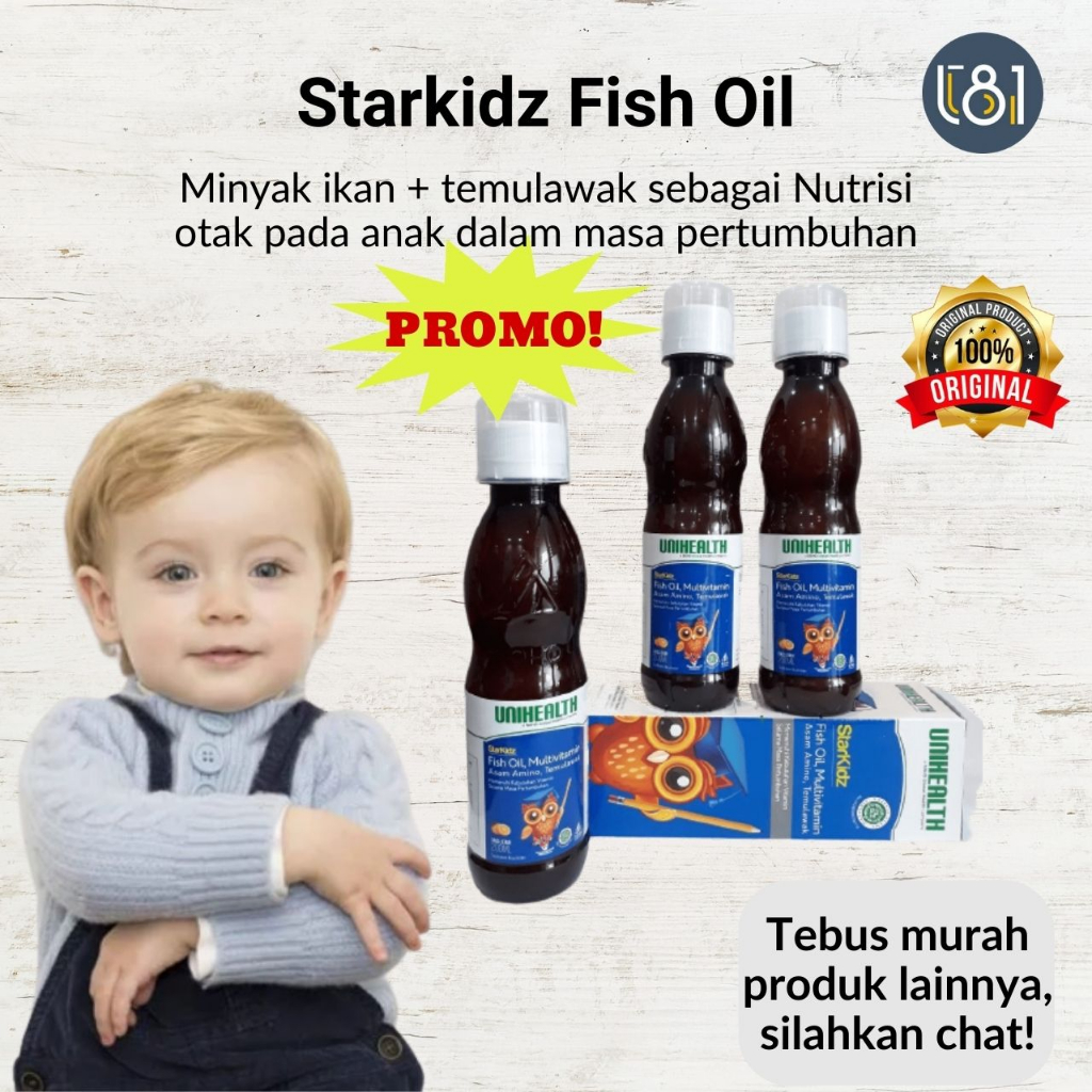 Starkidz Fish Oil Original Minyak Ikan Untuk Anak Penambah Nafsu Makan