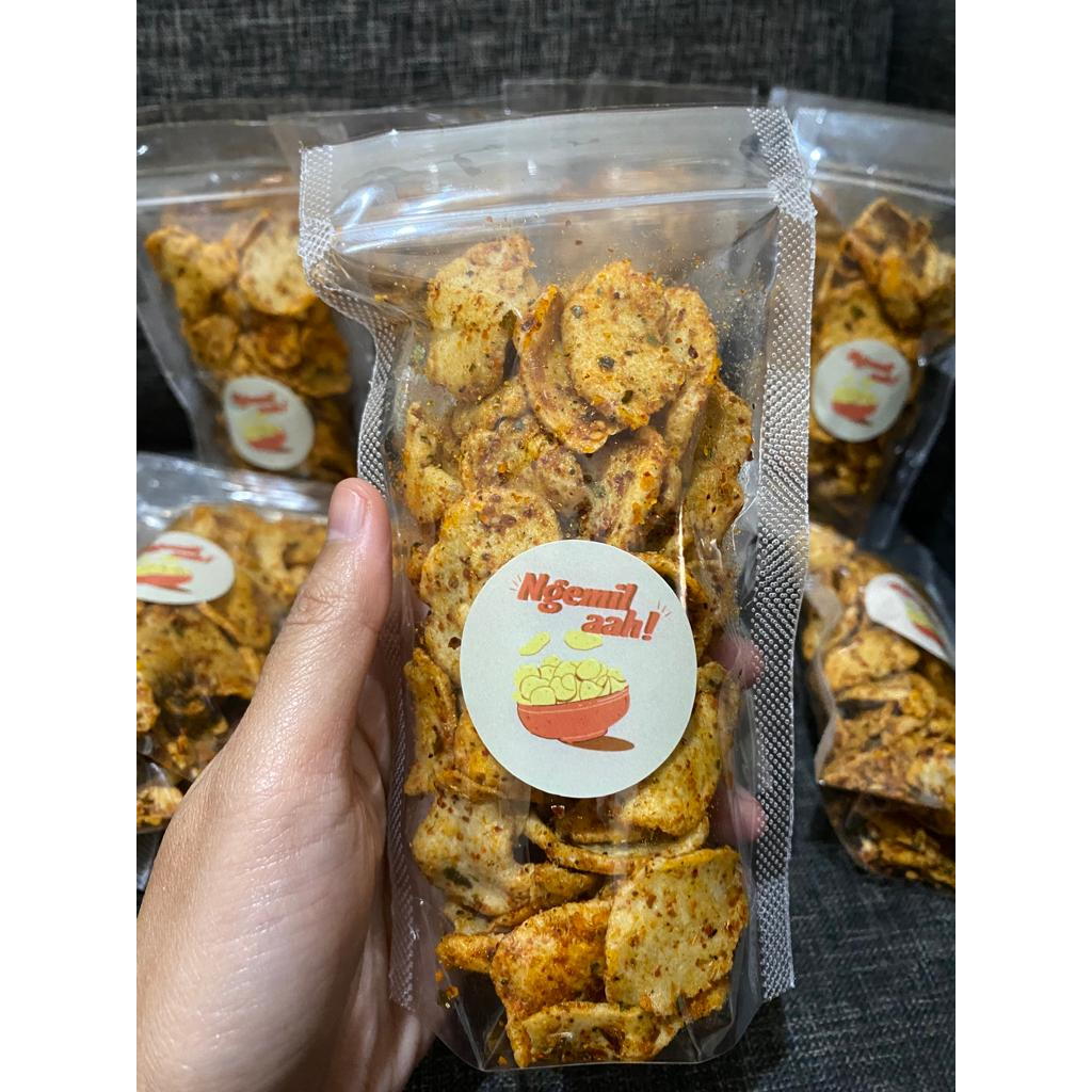 

Keripik Basreng Pedas Daun Jeruk