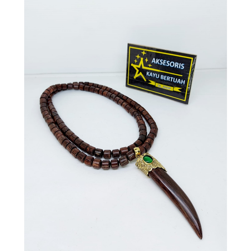 kalung liontin kayu galih asem terbaru