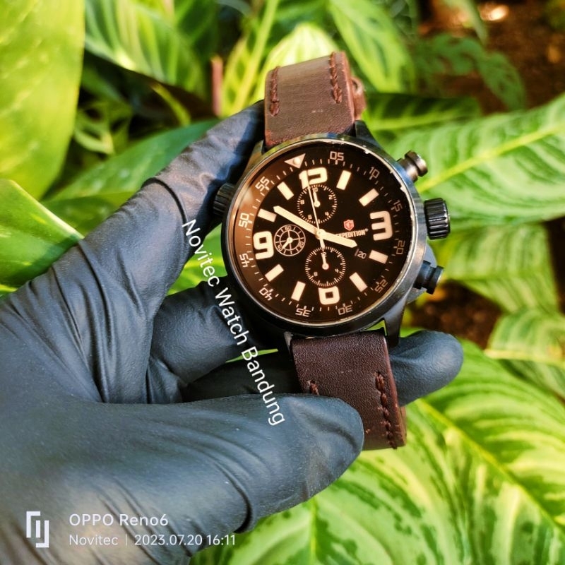 Expedition Second E 6318M Chronograph preloved jam tangan pria bekas berkualitas