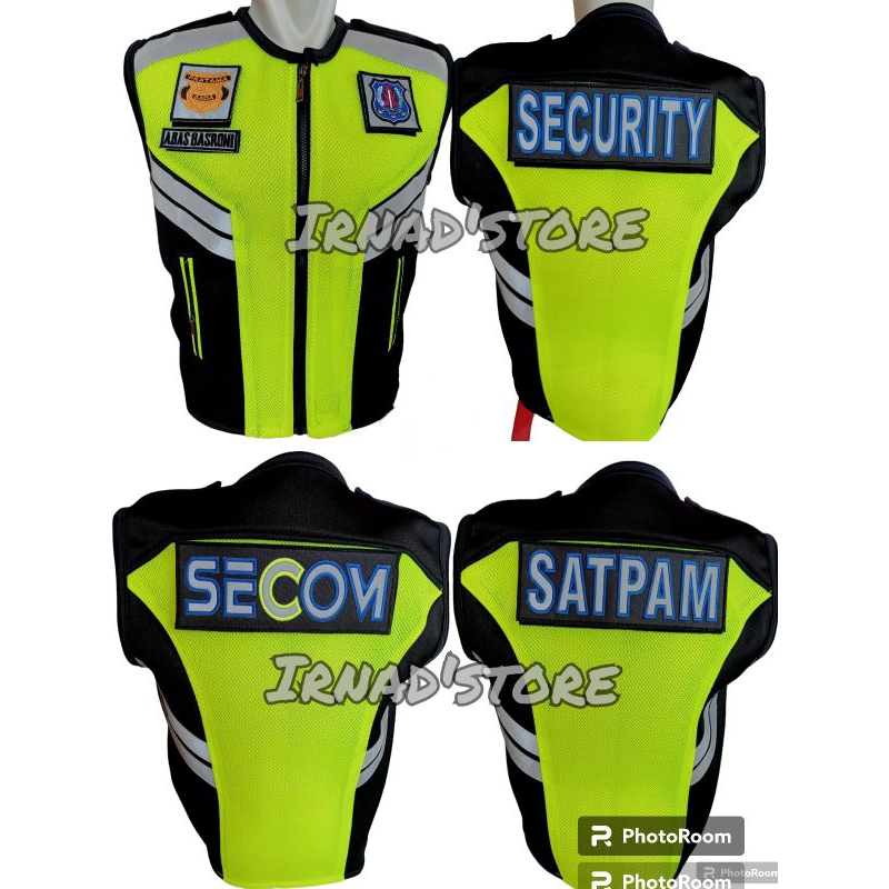 ROMPI SATPAM SECURITY TERBARU gratis bordir nama