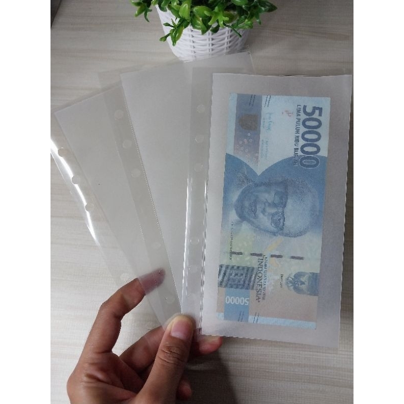 

cash envelope putih laminate