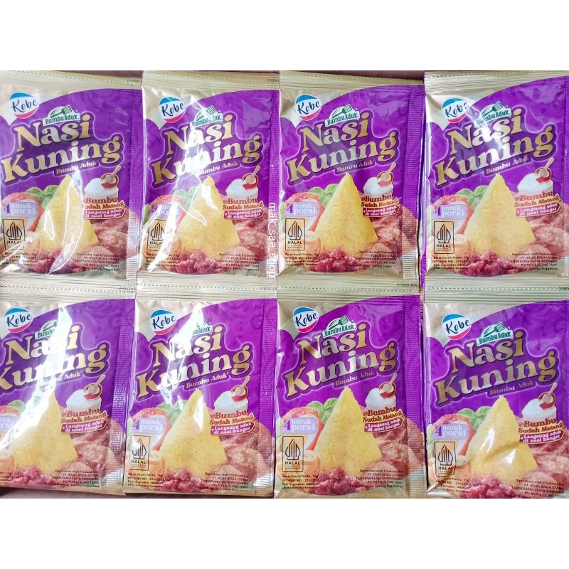 

PRODUK TERBARU KOBE BUMBU NASI KUNING 15GR (1 SACHET)