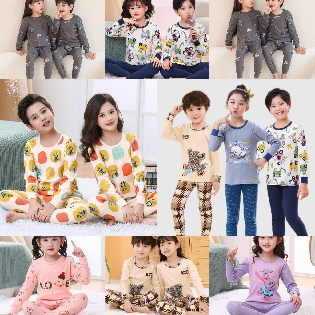 Baju Tidur Anak Import 1 -- 12 Tahun Bisa COD