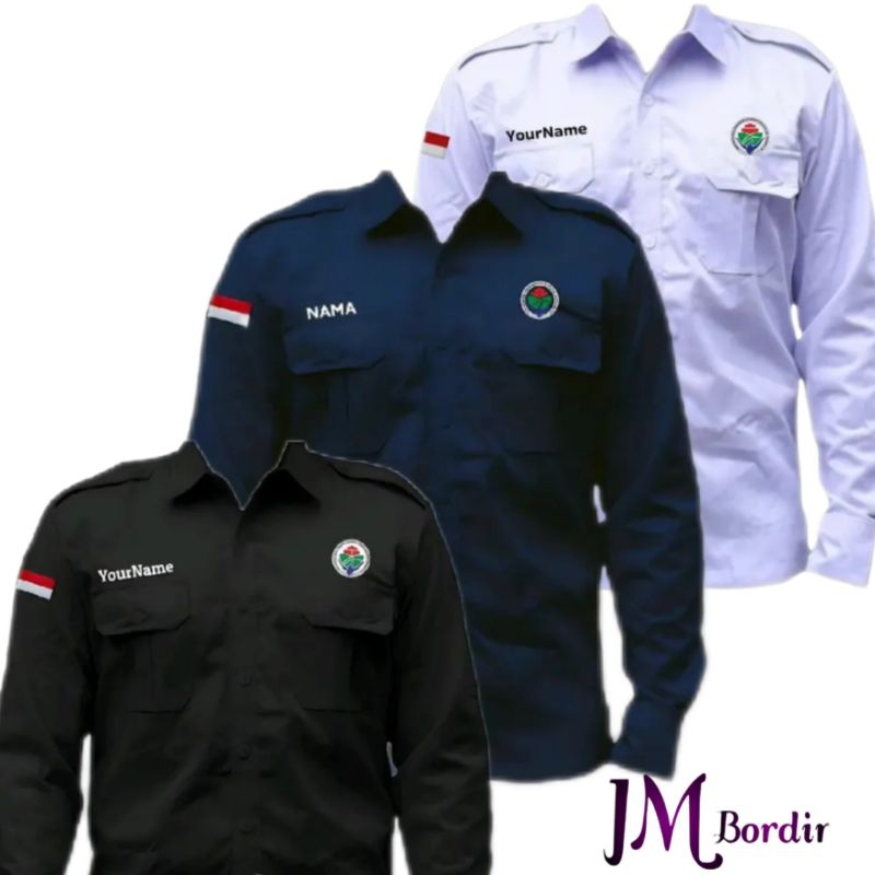 KEMEJA KEMENDESA || KEMEJA KEMENDES || SERAGAM KEMENDES || BAJU KEMENTRIAN DESA BORDIR