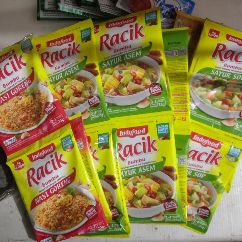 

Bumbu Racik Indofood Nasi Goreng / Sayur Asem / Ayam Goreng 5 sachet