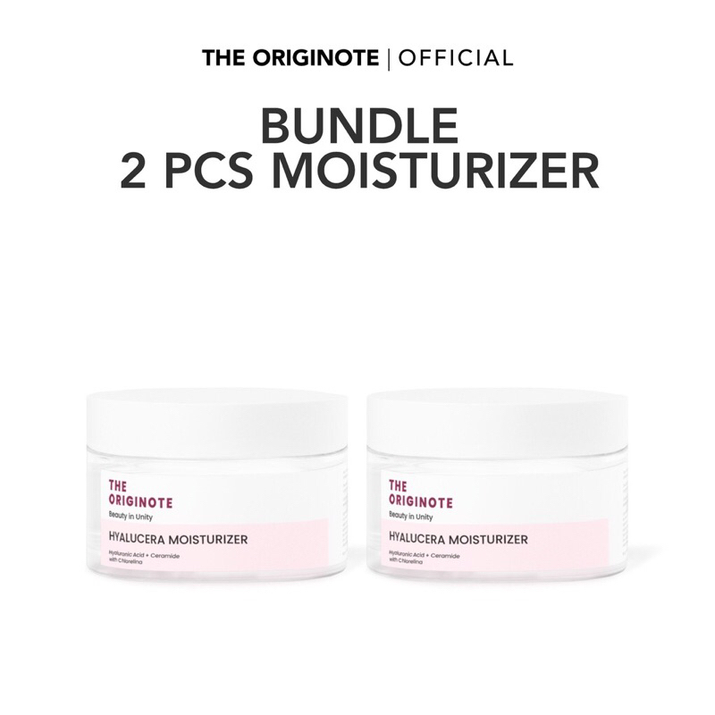 The Originote Bundle 2pcs Hyalucera Moisturizer - Hyaluronic Acid + Ceramide + with Chlorelina