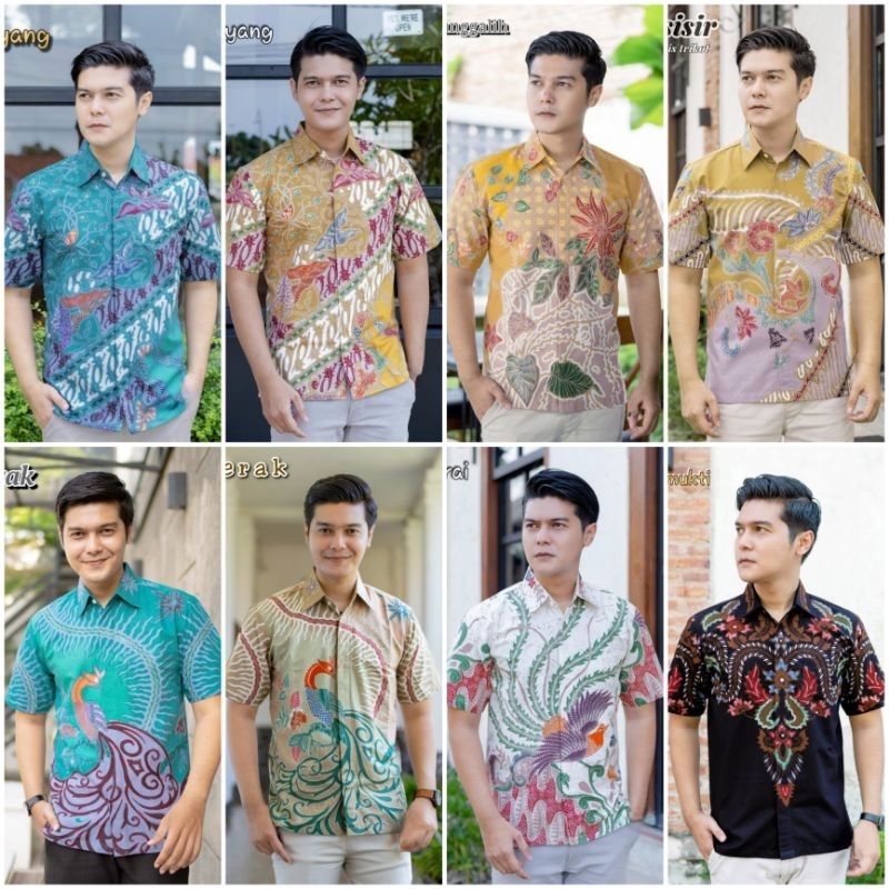 HEM BATIK TULIS PRIA LENGAN PENDEK LAPIS TRIKOT ISTIMEWA