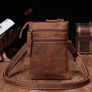 ( Termurah ) Tas Kulit Sapi Asli Pria Selempang Original - Tas Pria Selempang Kulit Sapi - Tas Kulit