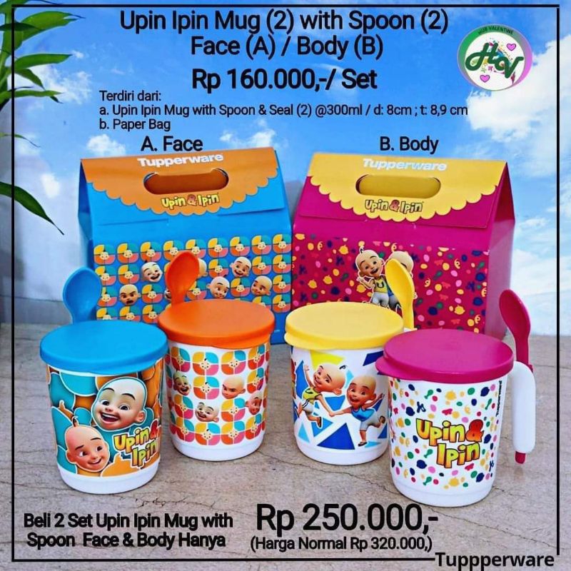 Mug Upin Ipin Tupperware