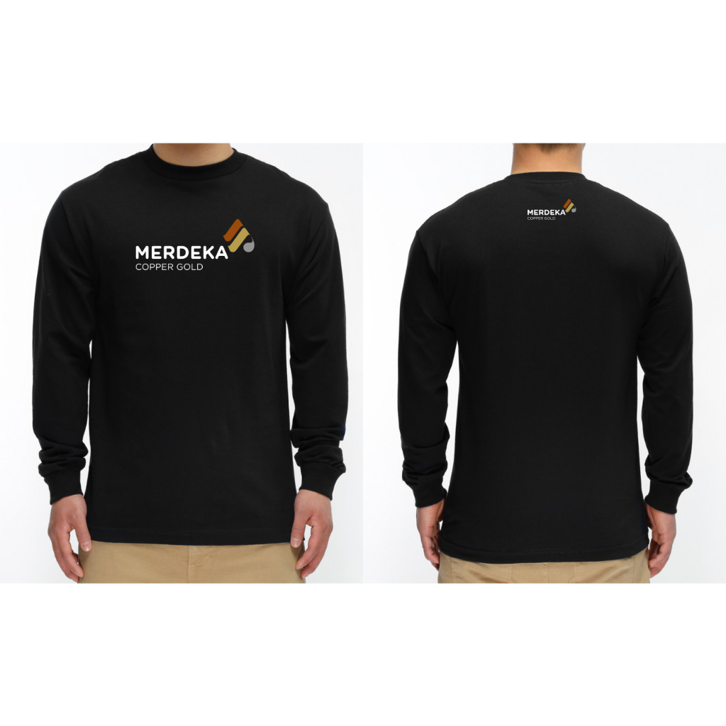 T-SHIRT KAOS PT MERDEKA COPPER GOLD LENGAN PANJANG