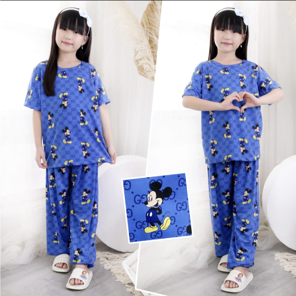 SETELAN BAJU TIDUR ANAK IMPORT PREMIUM UMUR 3-12 TAHUN