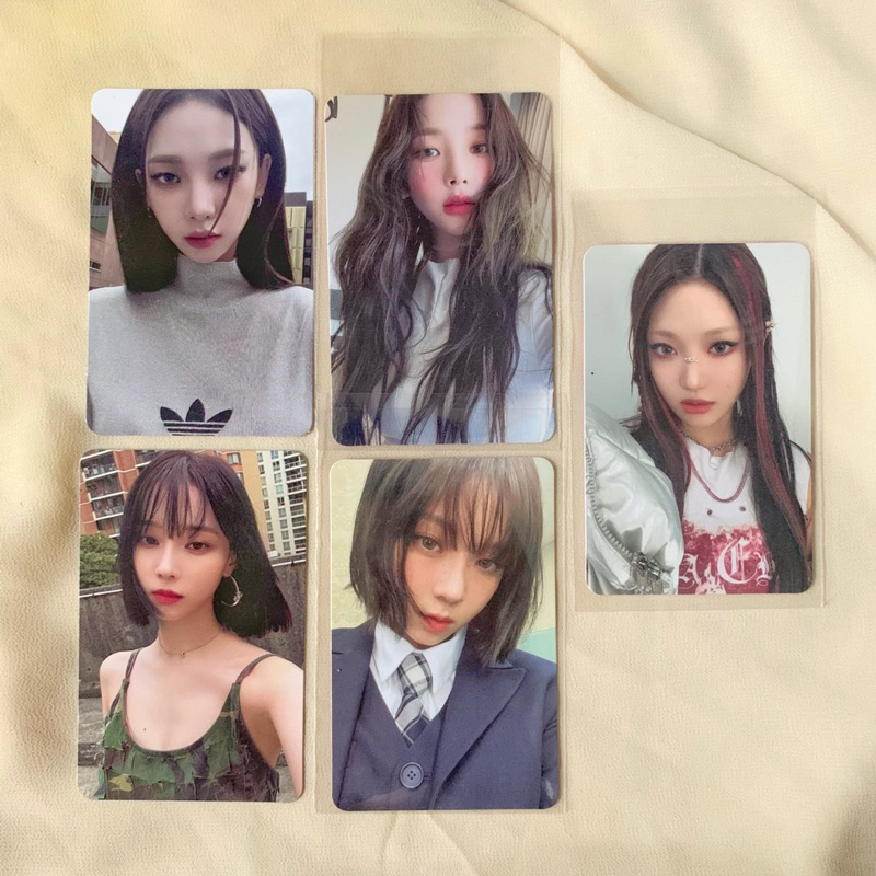 PHOTOCARD AESPA KARINA WINTER NINGNING MY WORLD TABLOID INTRO