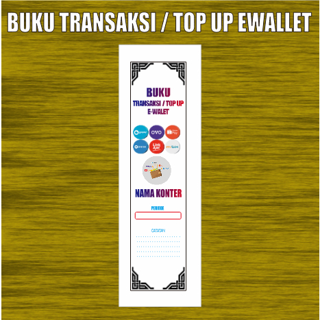 Buku transaksi e-walet / Buku transaksi top up e-wallet 2