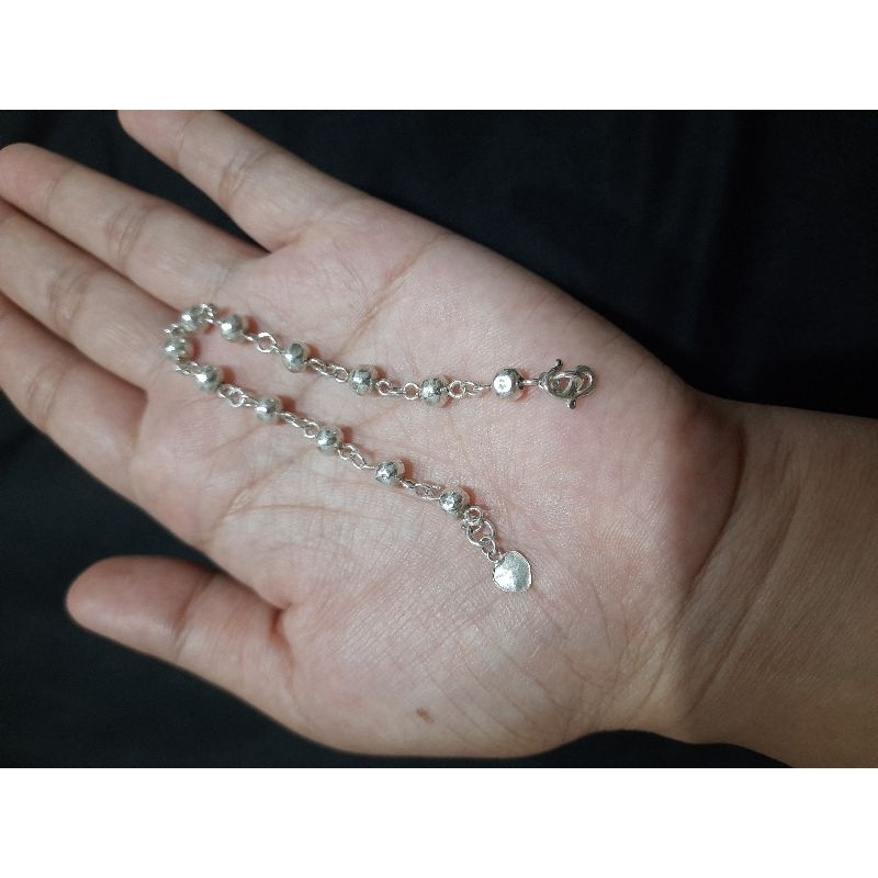 Gelang Tangan Perak Wanita 90% Asli Preloved PL Bekas
