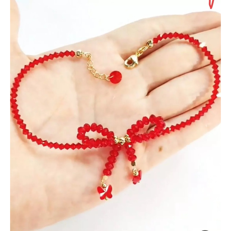 Gelang kaki crystal swarovski original