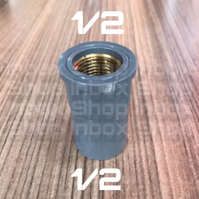 Sok Drat Dalam Kuningan untuk Kran Air 1/2 x 1/2 PVC