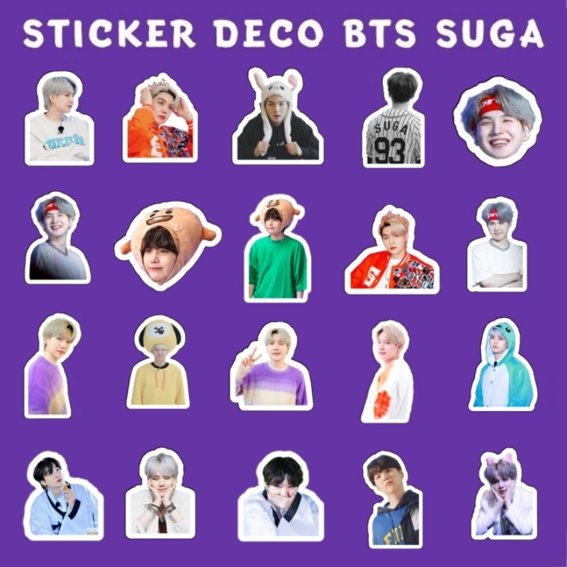 Sticker Deco BTS SUGA / MIN YOONGI