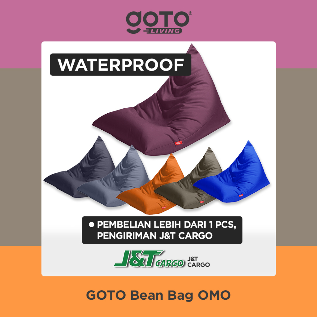 Goto Omo Bean Bag Triangle Sofa Duduk Kursi Lantai Empuk Waterproof