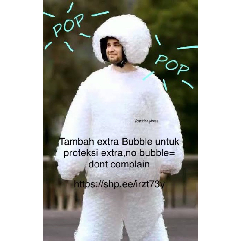 

bubble wrap extra pcking packing tambahan