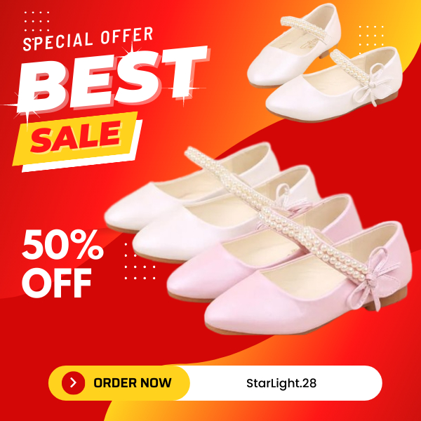 Sepatu flip flop anak perempuan terbaru / Sepatu balet anak perempuan motif mutiara cantik / Flatsho