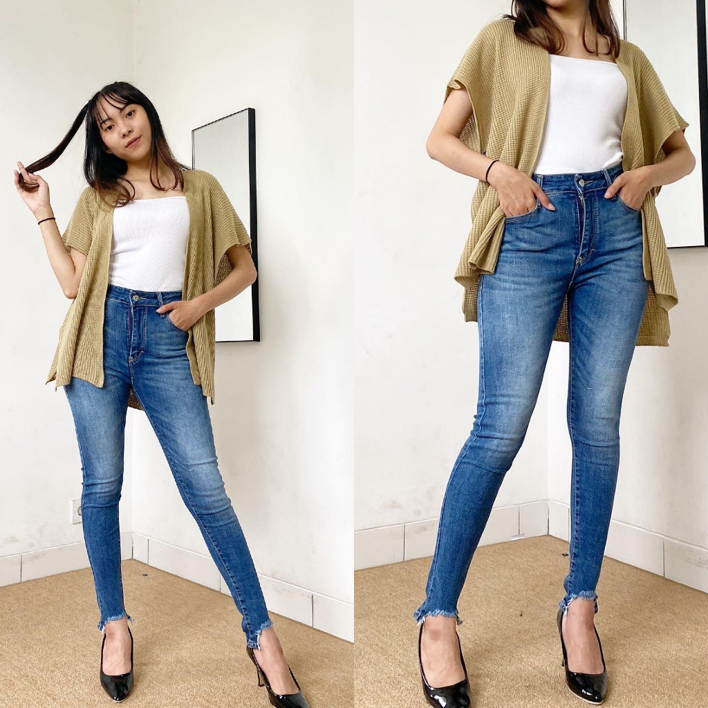 HW HUBLOT SKIN - CELANA JEANS SKINNY WANITA PREMIUM