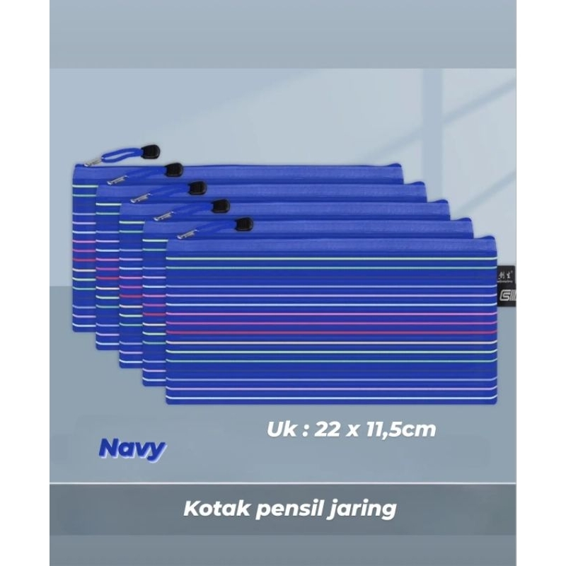 

351 - Kotak pensil / tempat pensil / kotak pensil Jaring-jaring / kotak pensil zipper / kotak pensil resleting (1pcs)