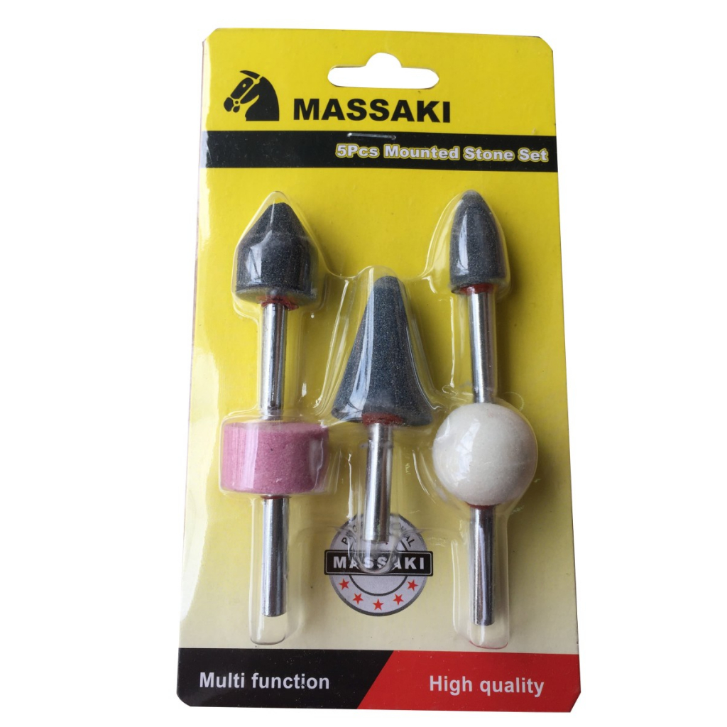 Mata Batu set Gerinda Angin 5 pcs MASSAKI