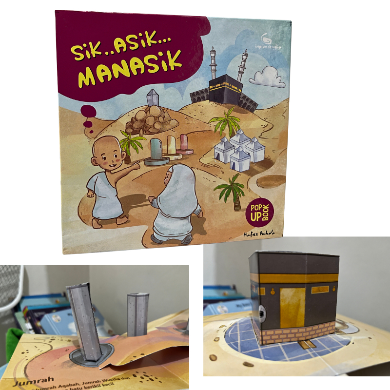 Buku Anak Pop Up Islami – Manasik Haji Interaktif Edukasi Rukun Islam PAUD TK